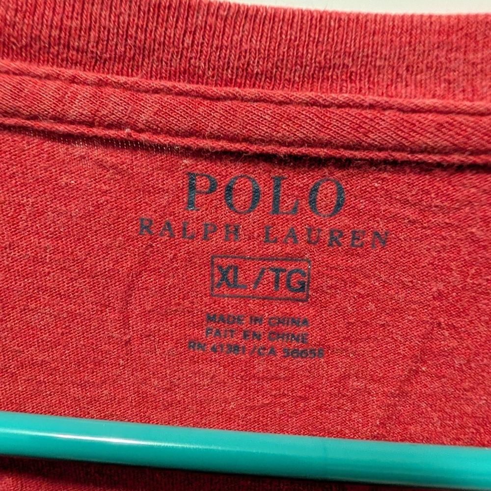 Ralph Lauren Polo in Rich Red Long Sleeve - Picture 2 of 4